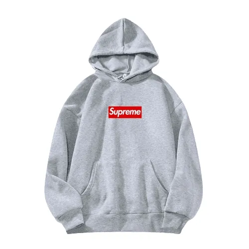 Grey-Supreme-Hoodie Grey Supreme Hoodie